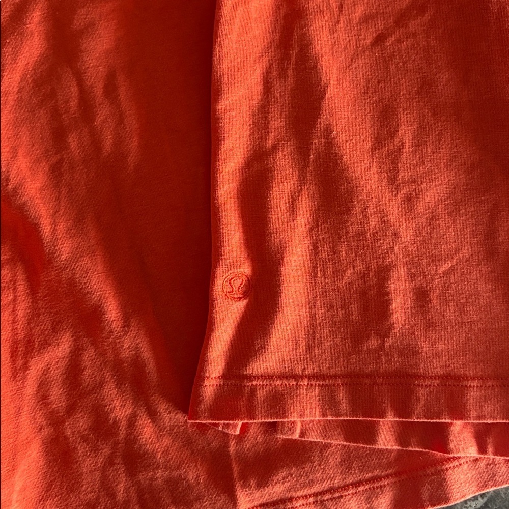 Lululemon Women’s Orange Cotton Tee – Fits Small - Picture 2 of 5